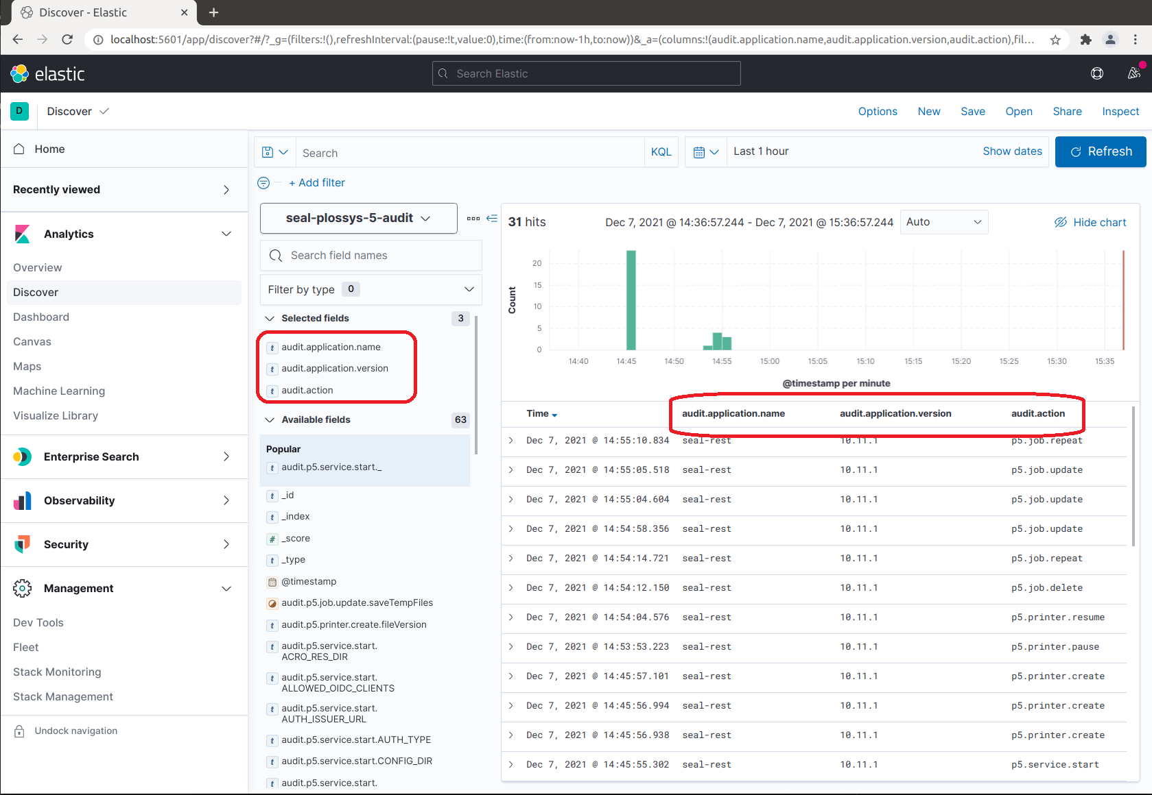 List Audit Data